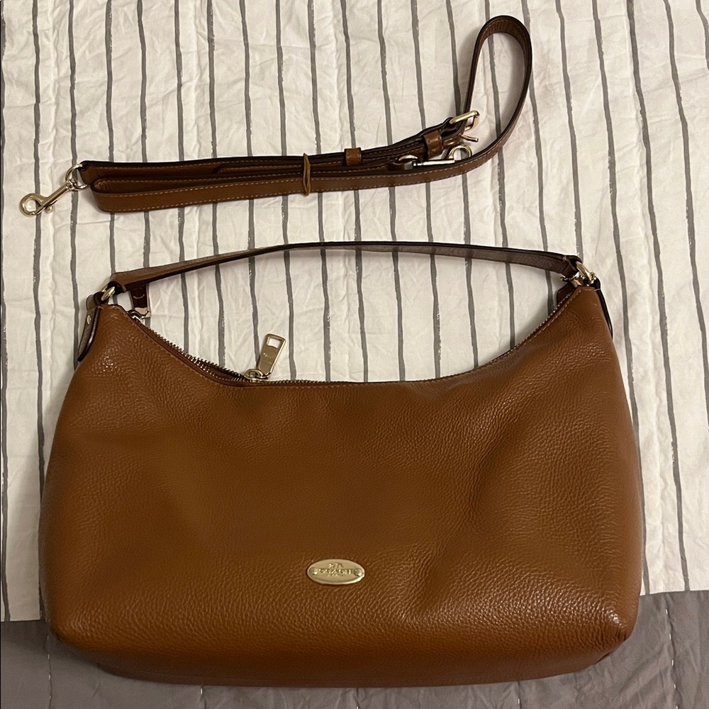 Coach Tan Leather Shoulder Bag